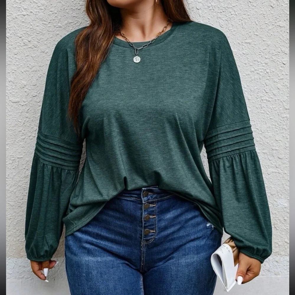 Boho bishop sleeve blouse_8